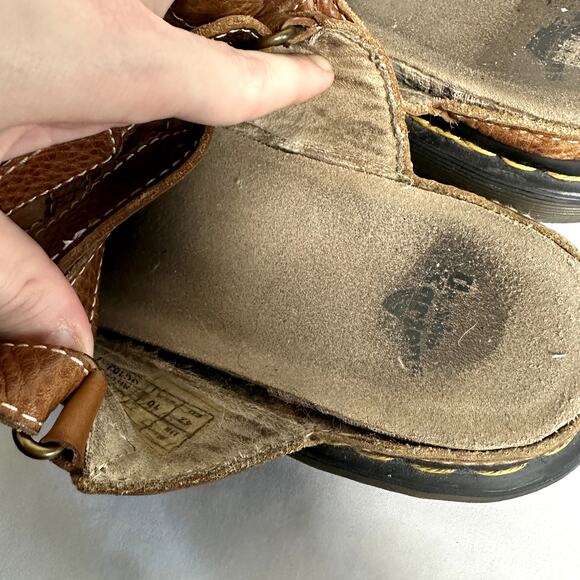 Vintage Dr. Martens Dune Fisherman Leather Chunky Sole Platform Sandals Sz US 10 - Picture 6 of 16